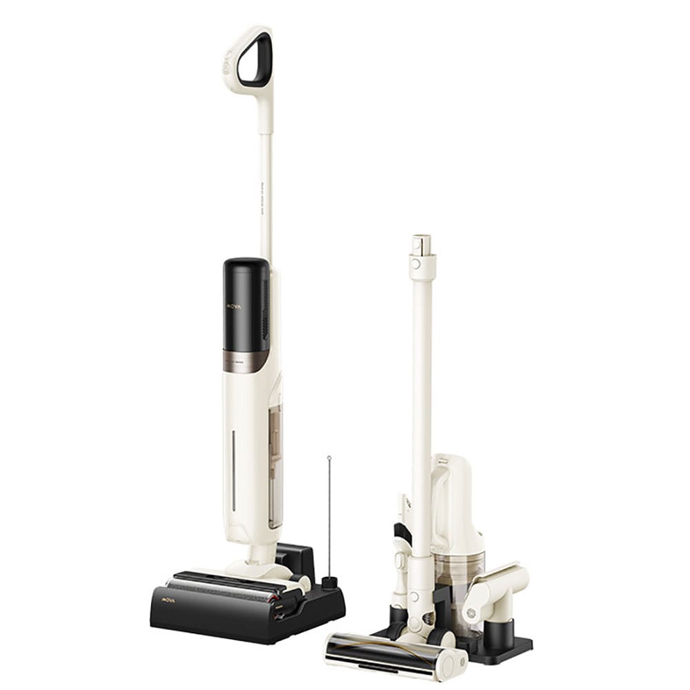 Aspirator vertical cu spalare MOVA  K30 Mix HMV24A, 0.3l, autonomie max 30 min, alb-negru