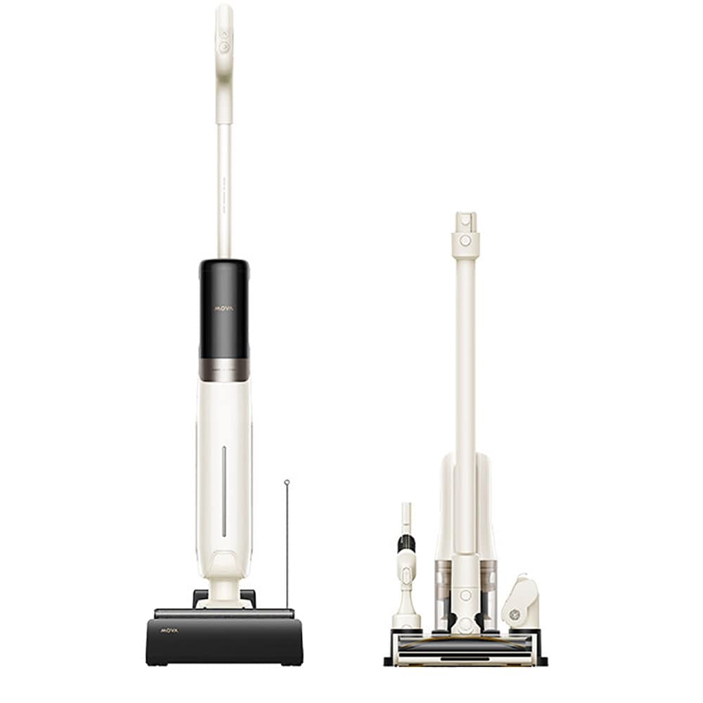 Aspirator vertical cu spalare MOVA  K30 Mix HMV24A, 0.3l, autonomie max 30 min, alb-negru