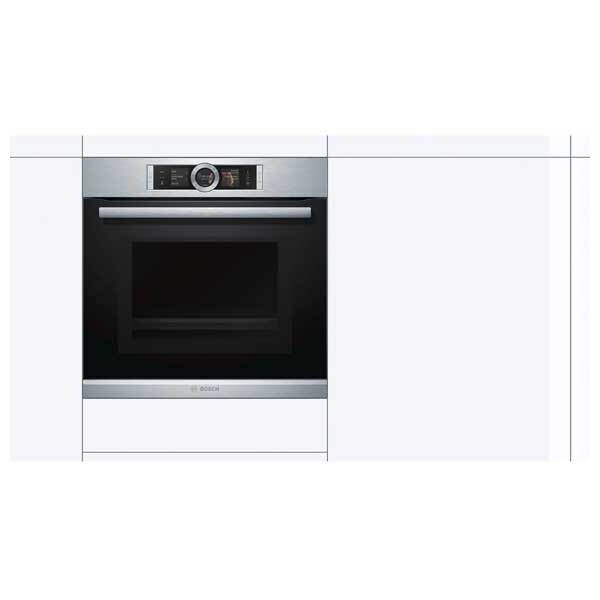 Cuptor incorporabil multifunctional BOSCH HNG6764S1, electric, 67l, 3650W