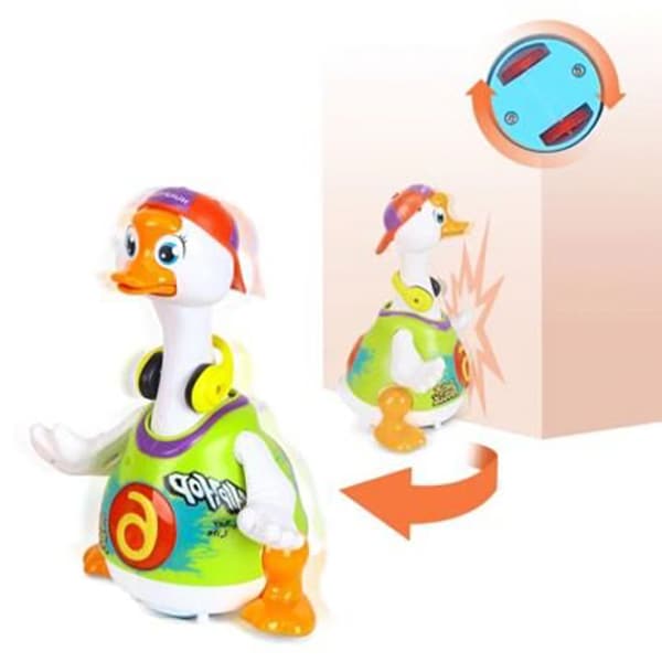Jucarie interactiva HOLA Ratoiul dansator verde cu lumini si melodii 828, 12 luni+, multicolor