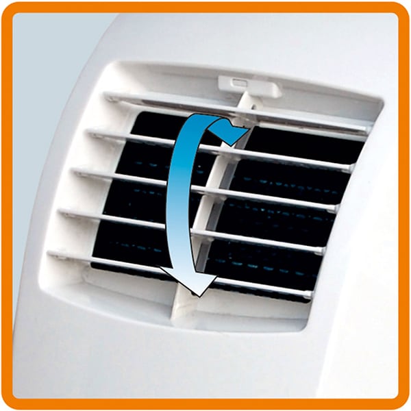 Aer conditionat portabil HOME ACM 9000, 9000 BTU, A, kit instalare inclus, alb