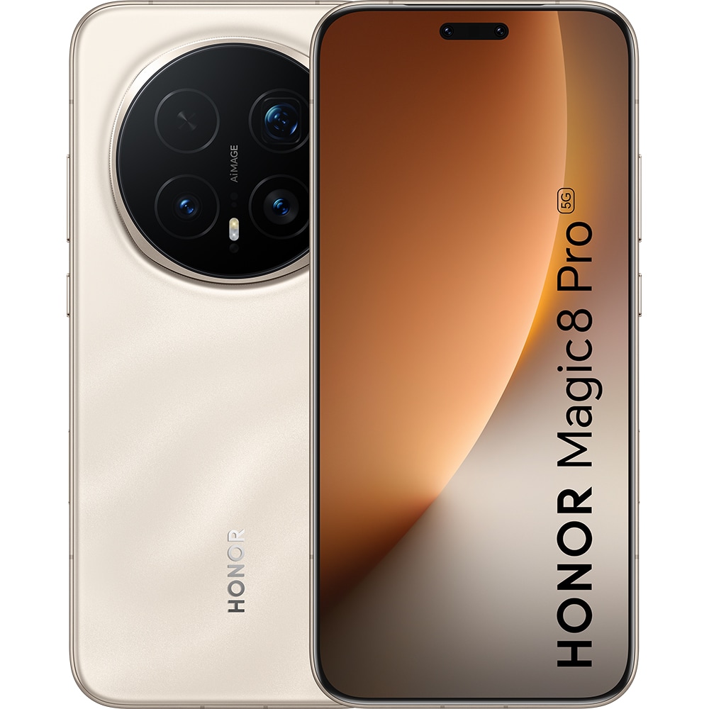 Telefon HONOR Magic 8 Pro, 512GB, 12GB RAM, Dual SIM, Sunrise Gold