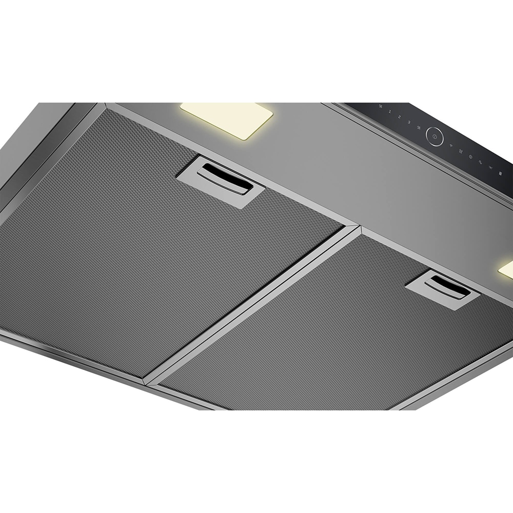 Hota decorativa BEKO BHCB67841BBHSI, 1 motor, 415 m3/h, L 60 cm, Wi-Fi, negru-inox