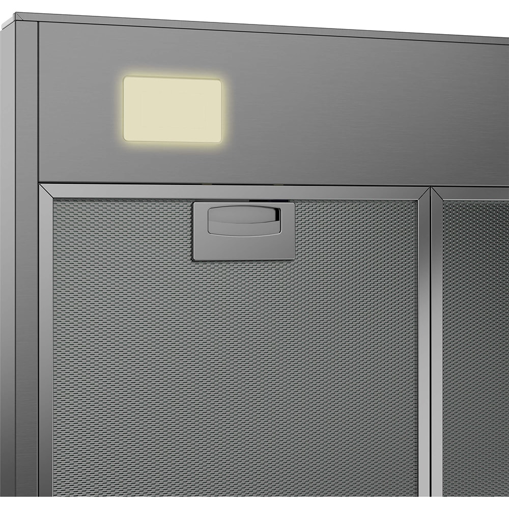 Hota decorativa BEKO BHCB67841BBHSI, 1 motor, 415 m3/h, L 60 cm, Wi-Fi, negru-inox