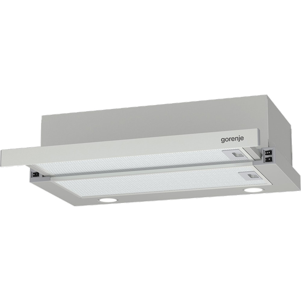 Hota incorporabila GORENJE BHP603E9X, 2 motoare, 350 m3/h, L 60 cm, inox