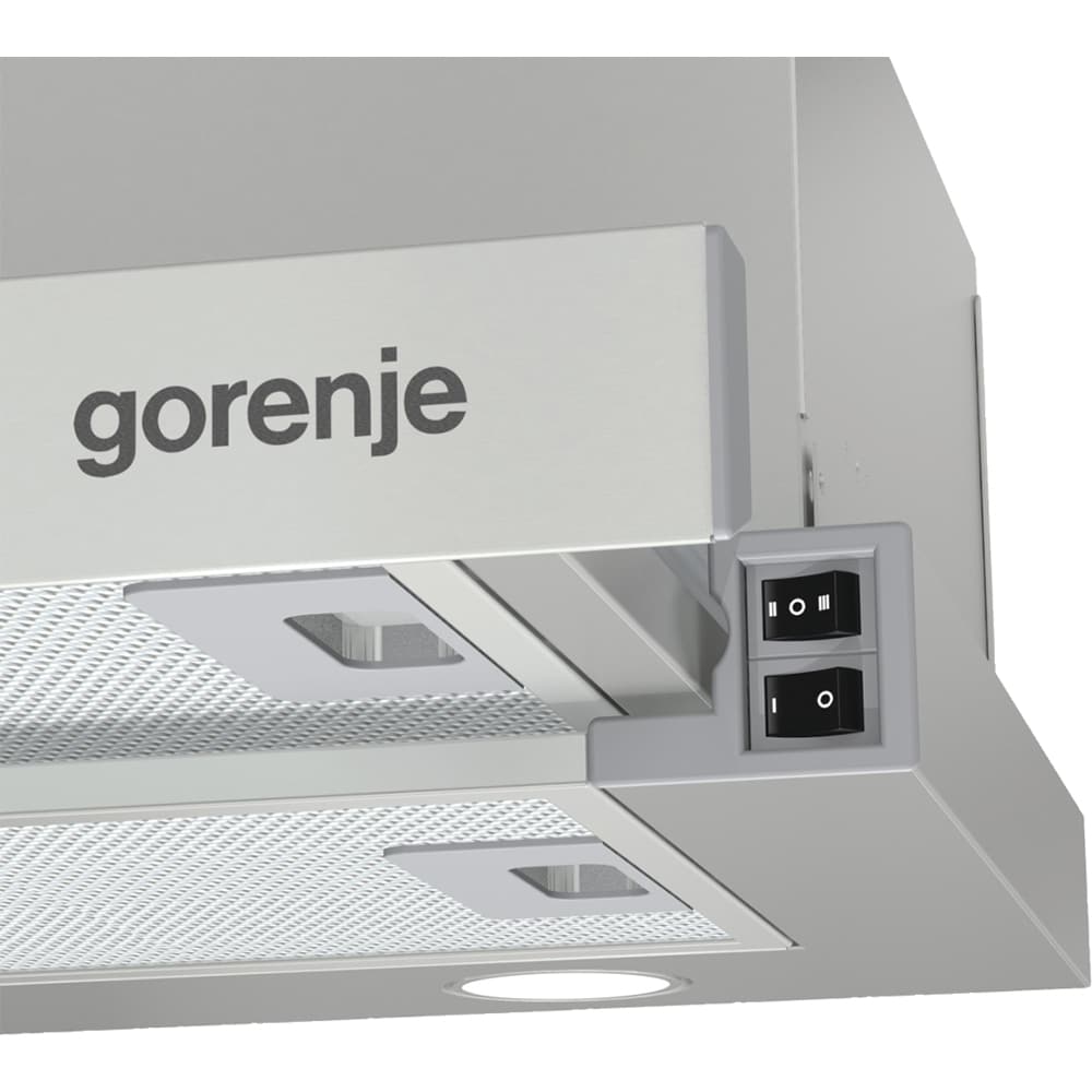 Hota incorporabila GORENJE BHP603E9X, 2 motoare, 350 m3/h, L 60 cm, inox