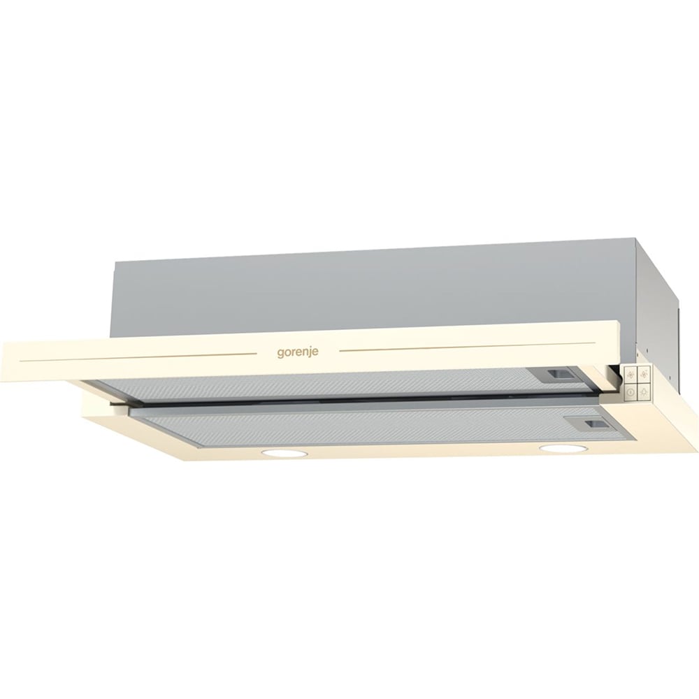Hota incorporabila telescopica GORENJE BHP62CLI, 1 motor, 435 m3/h, L 60 cm, bej