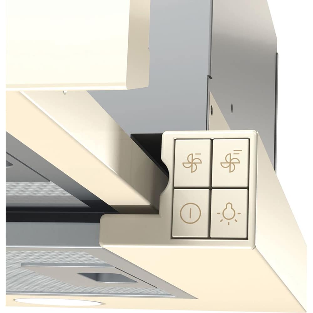 Hota incorporabila telescopica GORENJE BHP62CLI, 1 motor, 435 m3/h, L 60 cm, bej