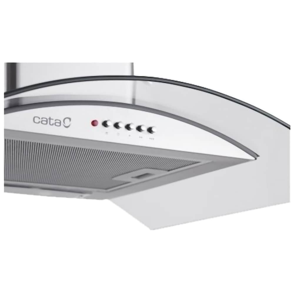 Hota decorativa CATA C-600 GLASS /L, 1 motor, 400m3/h, L 60 cm, inox