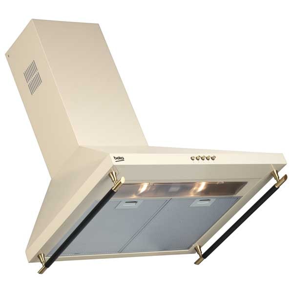 Hota BEKO CWB6410CR, 1 motor, 460 m3/h, L 60 cm, crem