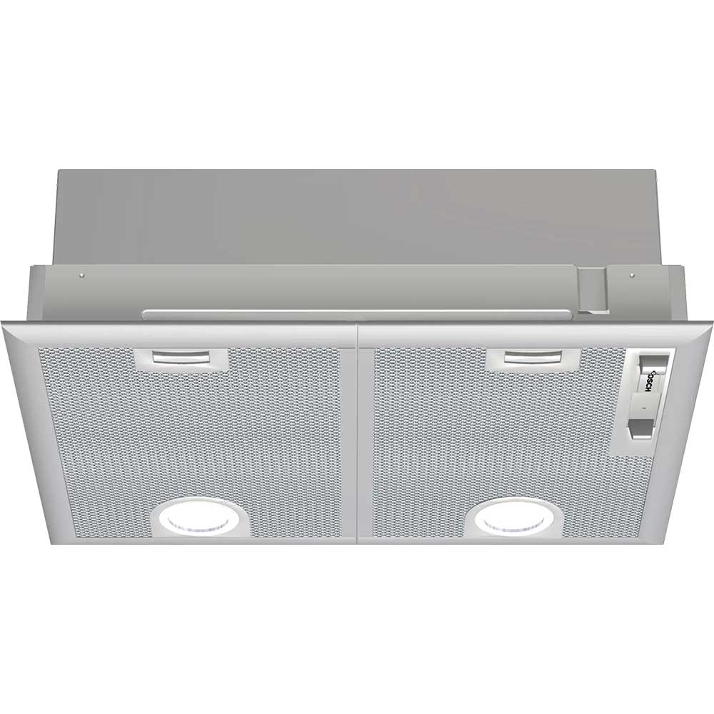 Hota incorporabila BOSCH DHL555BL, 2 motoare, 618 m3/h, L 53 cm, argintiu