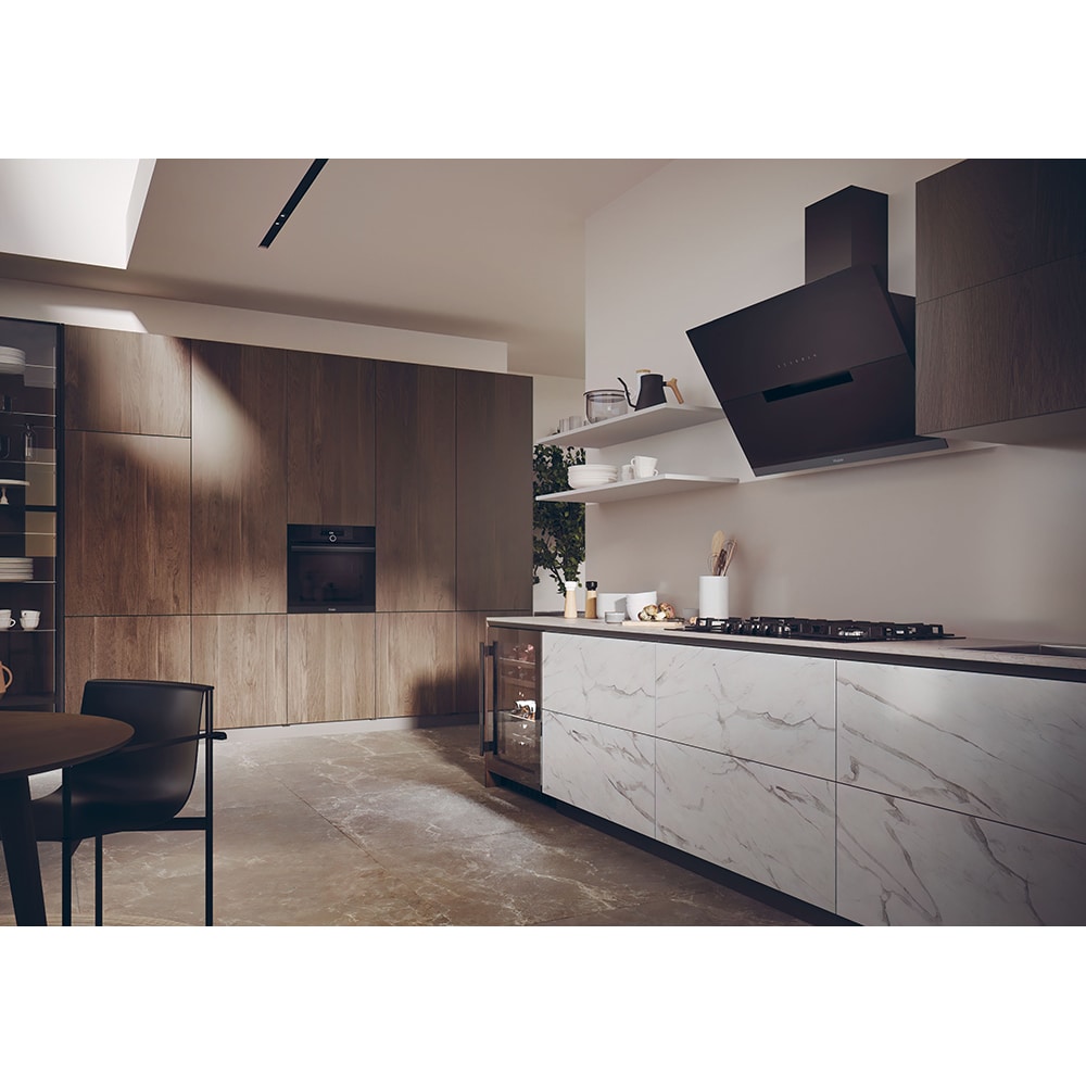 Hota decorativa HAIER HADG9CS46BWIFI, 1 motor, 589 m3/h, L 90 cm, negru