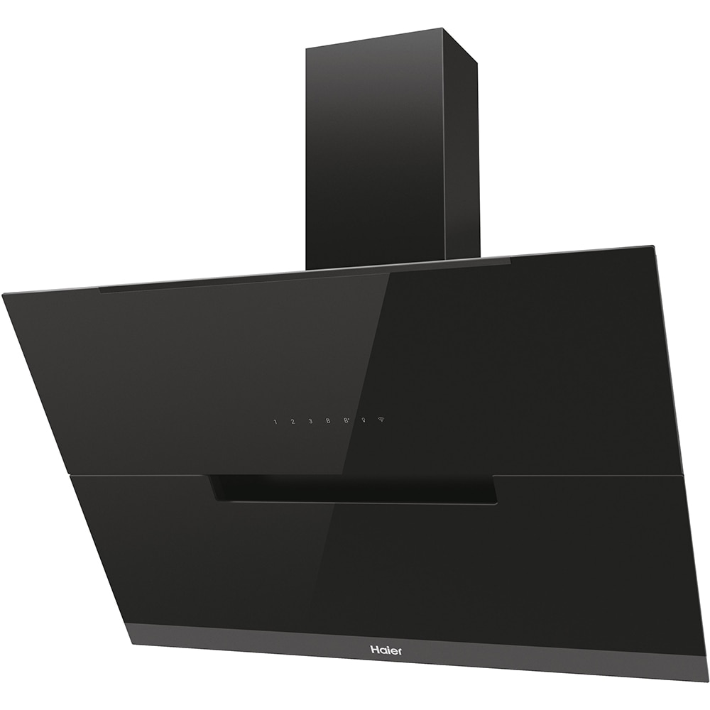 Hota decorativa HAIER HADG9CS46BWIFI, 1 motor, 589 m3/h, L 90 cm, negru