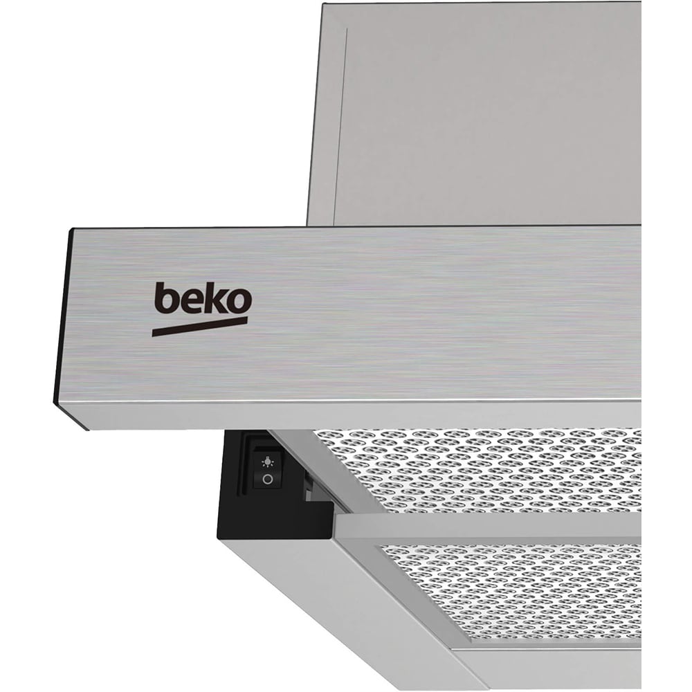 Hota incorporabila telescopica BEKO HNT63322XH, 1 motor, 320 m3/h, L 60 cm, inox