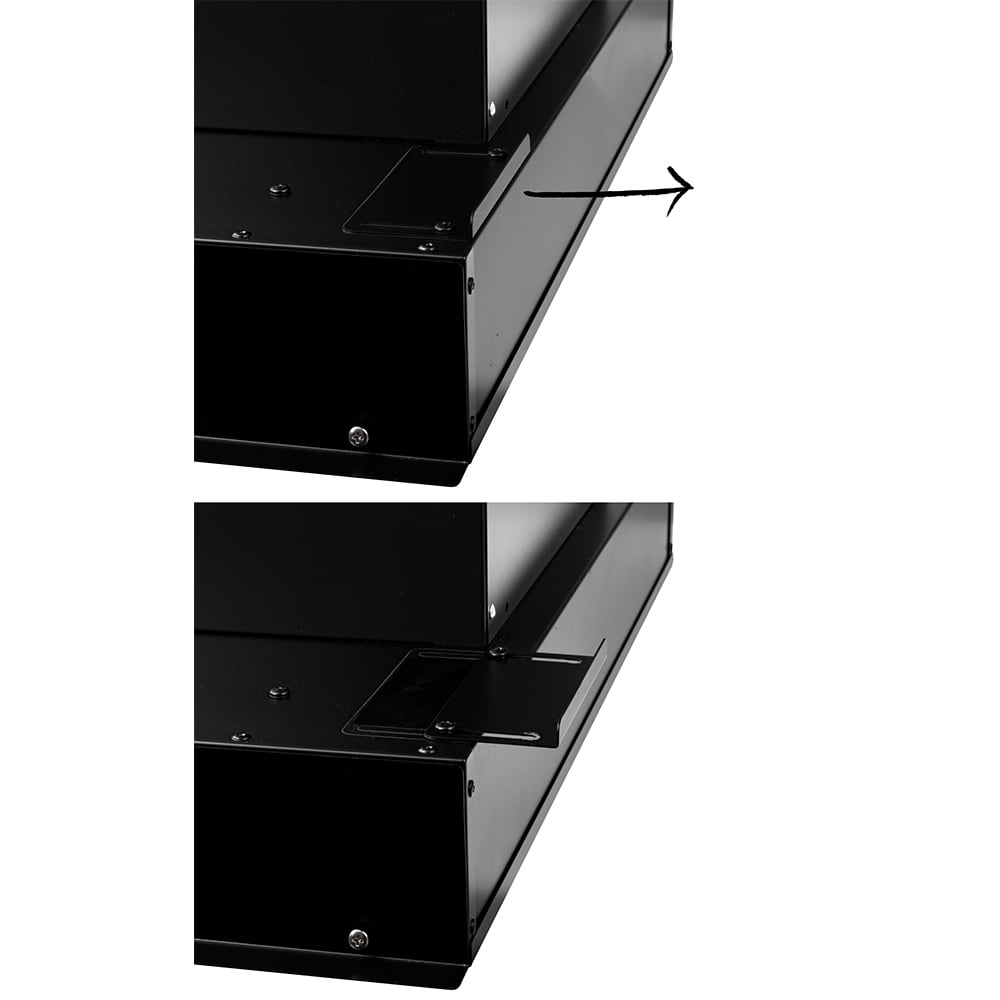 Hota incorporabila TURBIONAIRE ENIA 60 TEN60BB, 1 motor, 800 m3/h, L 60 cm, negru