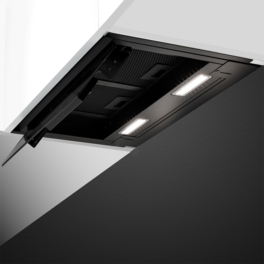 Hota incorporabila TURBIONAIRE ENIA 60 TEN60BB, 1 motor, 800 m3/h, L 60 cm, negru