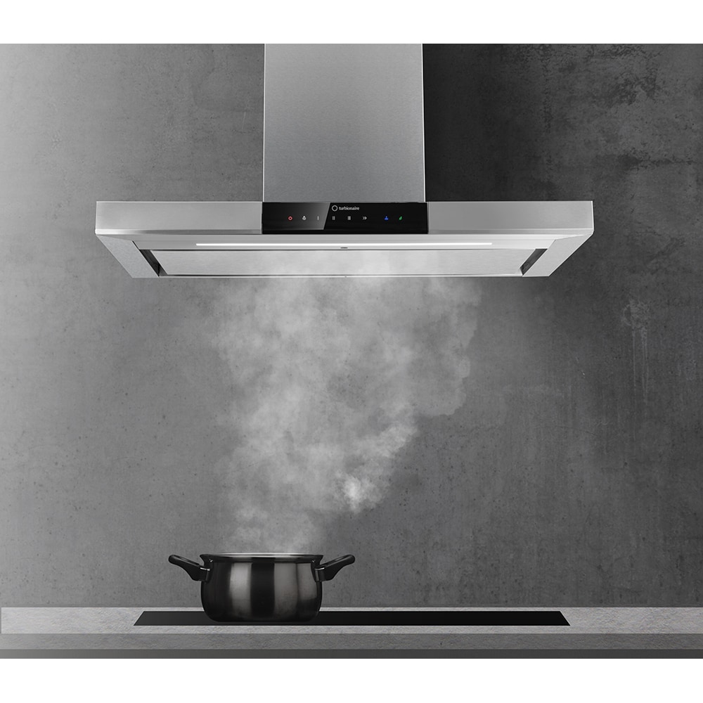 Hota decorativa TURBIONAIRE Elva 90 Wall TEV90WS, 1 motor, 800 m3/h, L 90 cm, inox