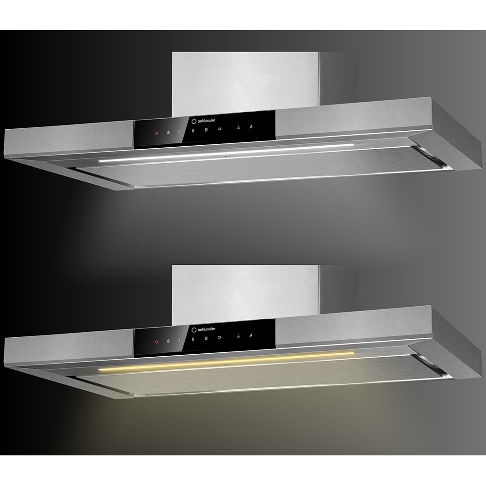 Hota decorativa TURBIONAIRE Elva 90 Wall TEV90WS, 1 motor, 800 m3/h, L 90 cm, inox