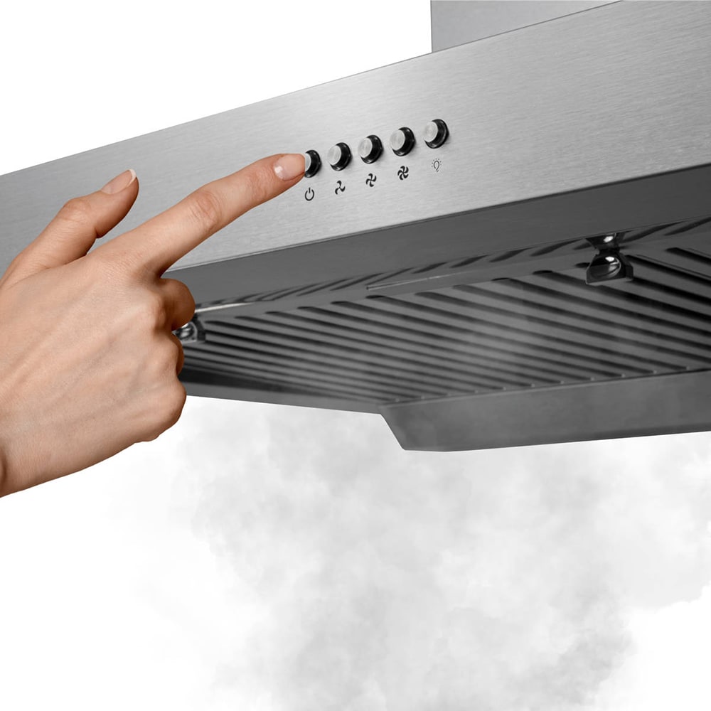 Hota decorativa TURBIONAIRE Chef THC90WPS, 1 motor, 800 m3/h, L 90 cm, inox