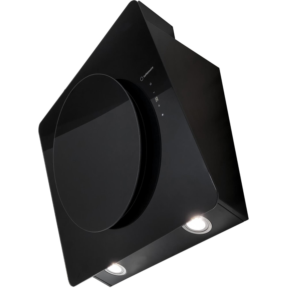 Hota decorativa TURBIONAIRE Lisa 60 B TIS60WB, 1 motor, 653 m3/h, L 60 cm, negru