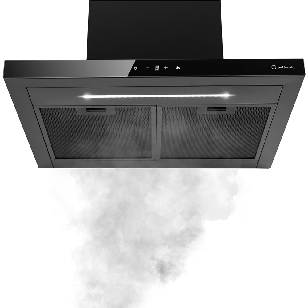 Hota decorativa TURBIONAIRE Ama TMA60WB, 1 motor, 800 m3/h, L 60 cm, negru