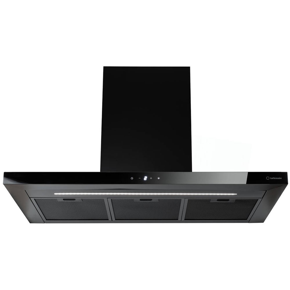 Hota decorativa TURBIONAIRE Ama TMA90WB, 1 motor, 800 m3/h, L 90 cm, negru