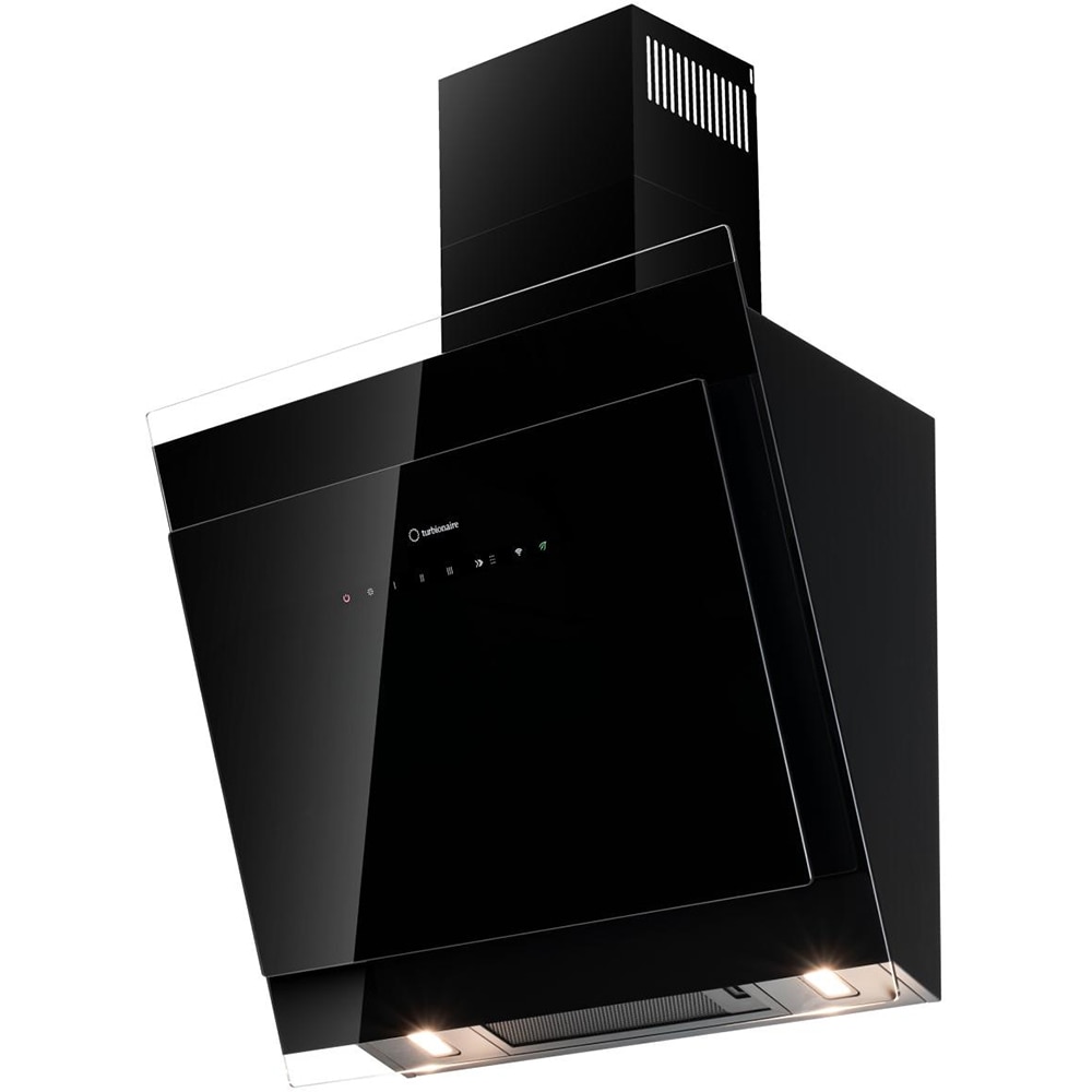 Hota decorativa TURBIONAIRE Ivy 60 Wall Black TVY60WB, 1 motor, 800 m3/h, L 60 cm, negru