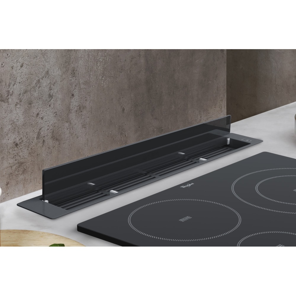 Hota incorporabila WHIRLPOOL WDO 93F B K, 1 motor, 496 m3/h, L 86 cm, negru