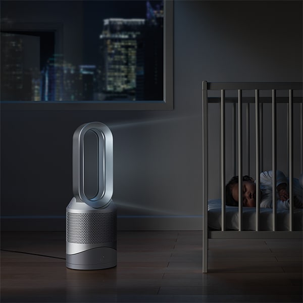 Purificator aer DYSON Pure Hot+Cool HP02, 10 trepte viteza, Wi-Fi, Hepa, Telecomanda, alb
