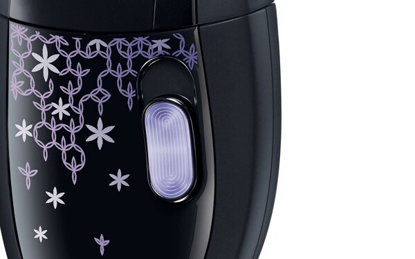 Epilator PHILIPS Satinelle HP6422/01, 21 pensete, 2 viteze, 2 accesorii, retea, negru