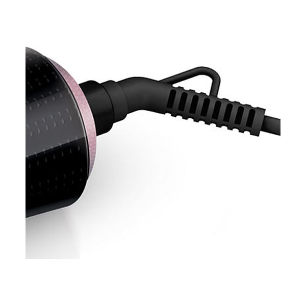 Perie rotativa PHILIPS HP8654, 1000W, 2 viteze, 3 trepte temperatura, Invelis Ceramic, negru-roz