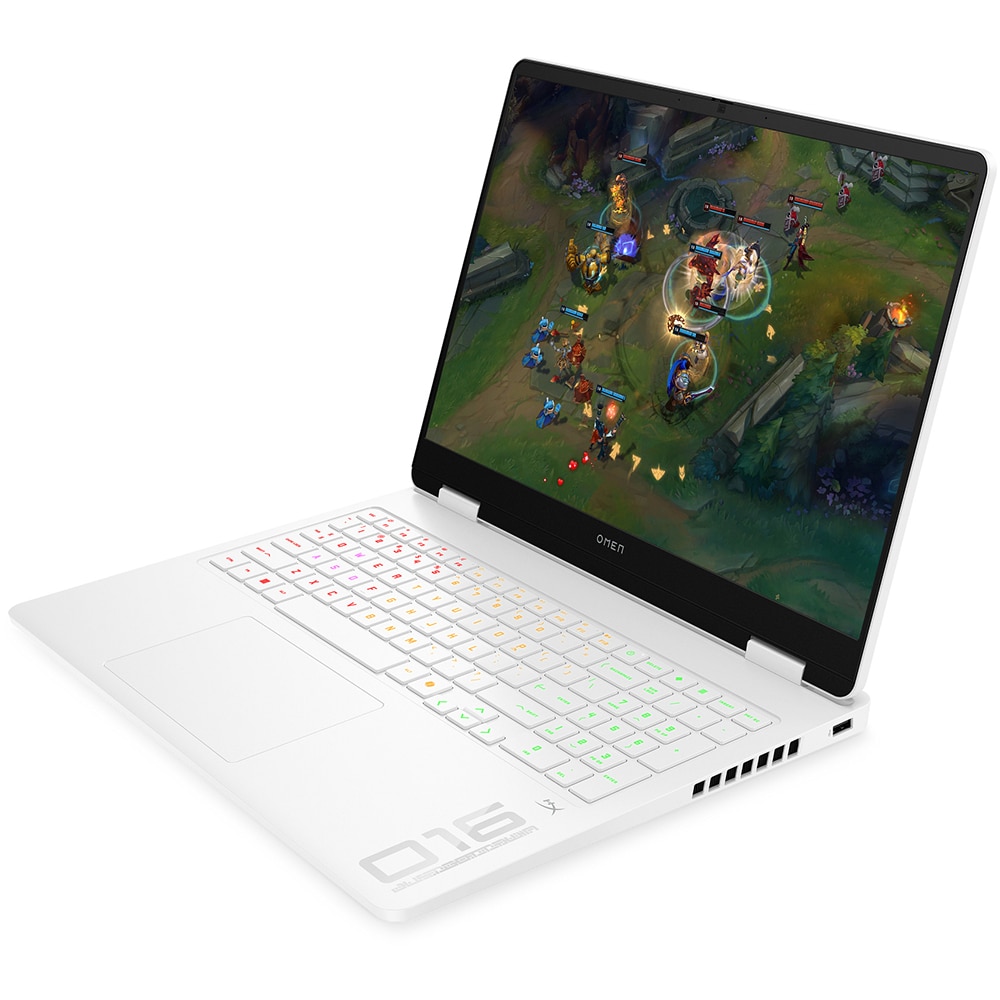 Laptop Gaming HP Omen 16-am0130nn, Intel Core i7-14650HX pana la 5.2GHz, 16" 2K, 24GB, 1TB, NVIDIA GeForce RTX 5070 8GB, Free DOS, alb