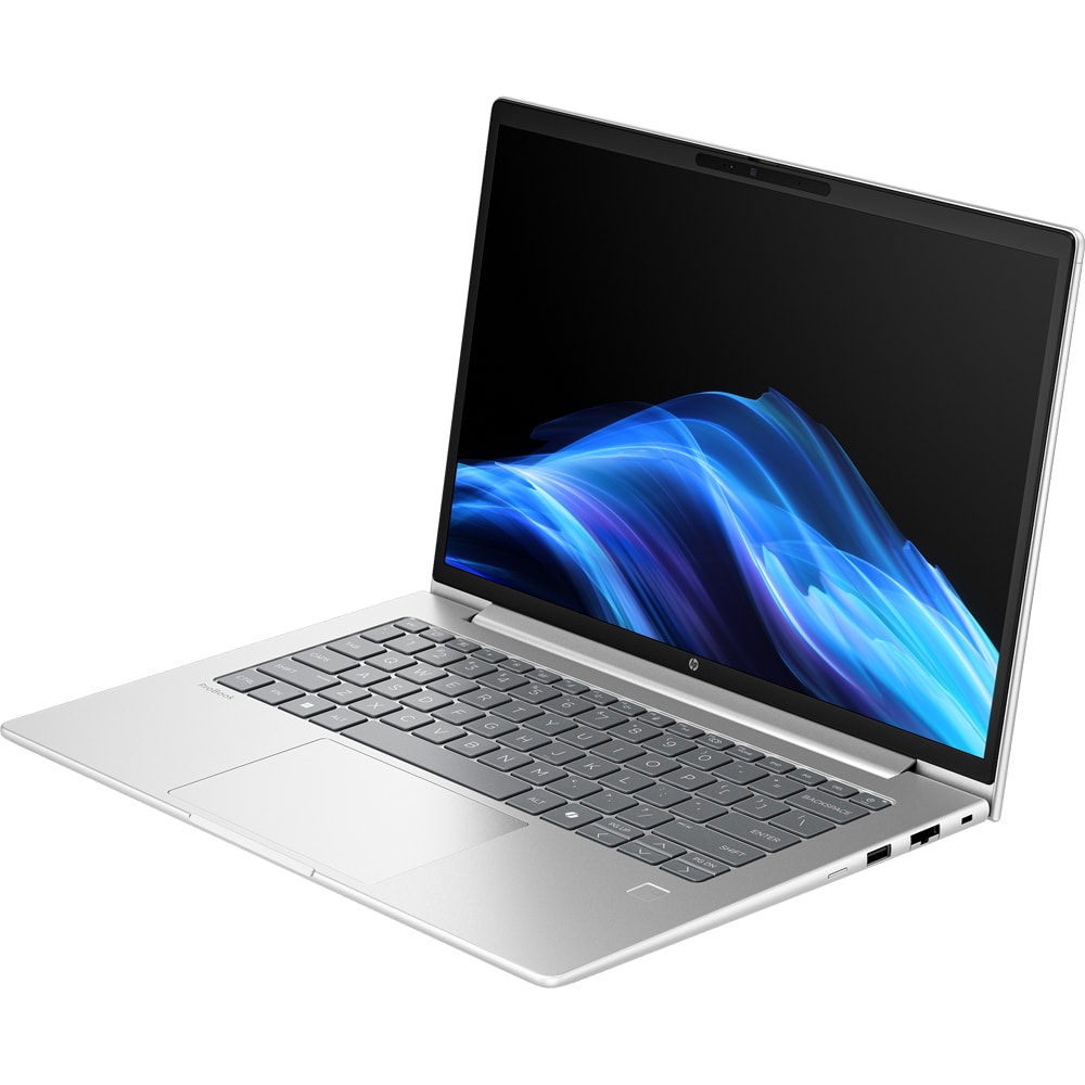 Laptop HP ProBook 4 G1a , AMD Ryzen 7 250 pana la 5.1Ghz, 14" WUXGA, 24GB, SSD 1TB, AMD Radeon 780M, Windows 11 Pro, argintiu