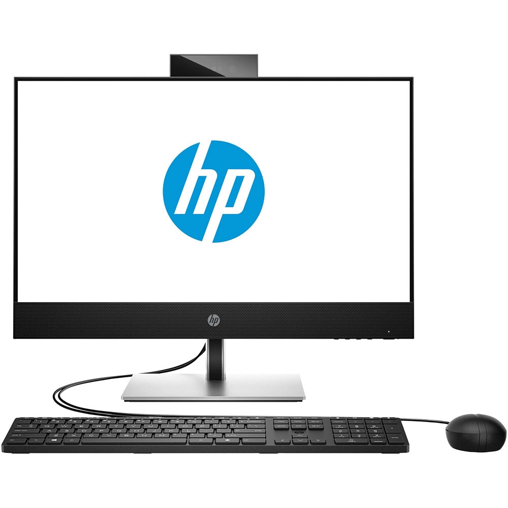 Sistem PC All in One HP ProOne 440 G9, Intel Core i7-14700T pana la 5.2GHz, 23.8" Full HD, 16GB, SSD 512GB, Intel UHD Graphics 770, Free DOS, negru-argintiu