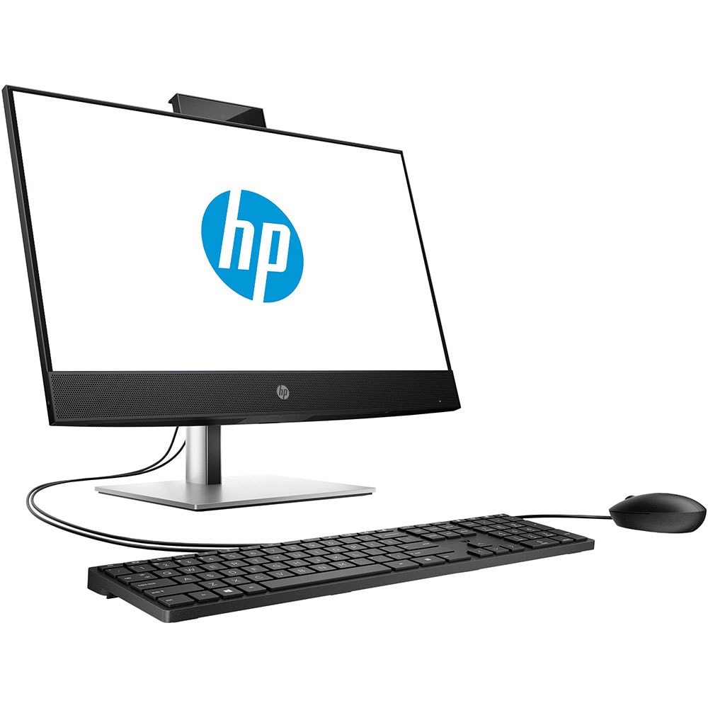 Sistem PC All in One HP ProOne 440 G9, Intel Core i7-14700T pana la 5.2GHz, 23.8" Full HD, 16GB, SSD 512GB, Intel UHD Graphics 770, Free DOS, negru-argintiu