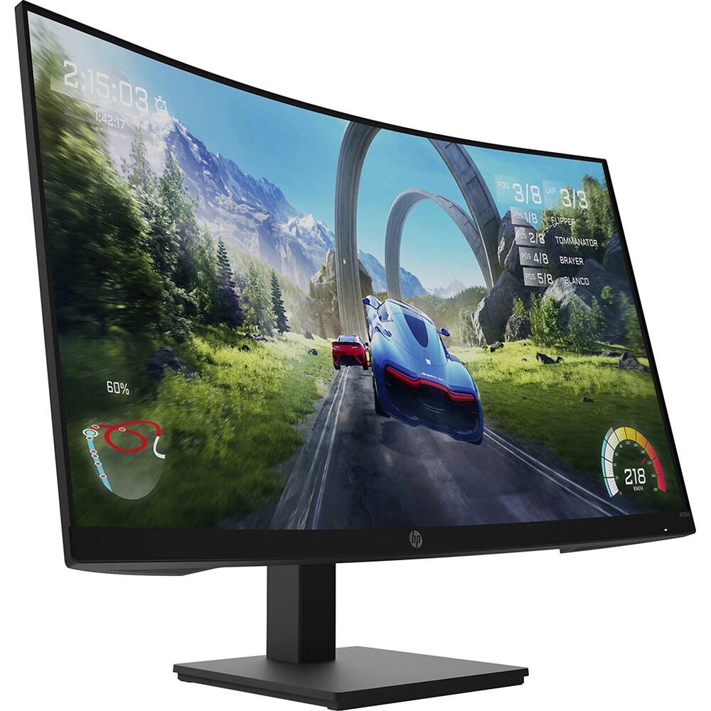 Monitor Gaming LED VA HP X32c, 31.5", Full HD, 165Hz, AMD FreeSync Premium, negru
