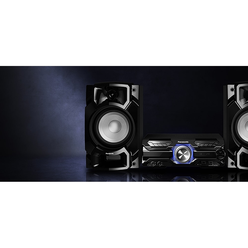 Minisistem audio PANASONIC SC-AKX520E-K, 650W, Bluetooth, USB, CD, Radio FM, Full Karaoke, negru