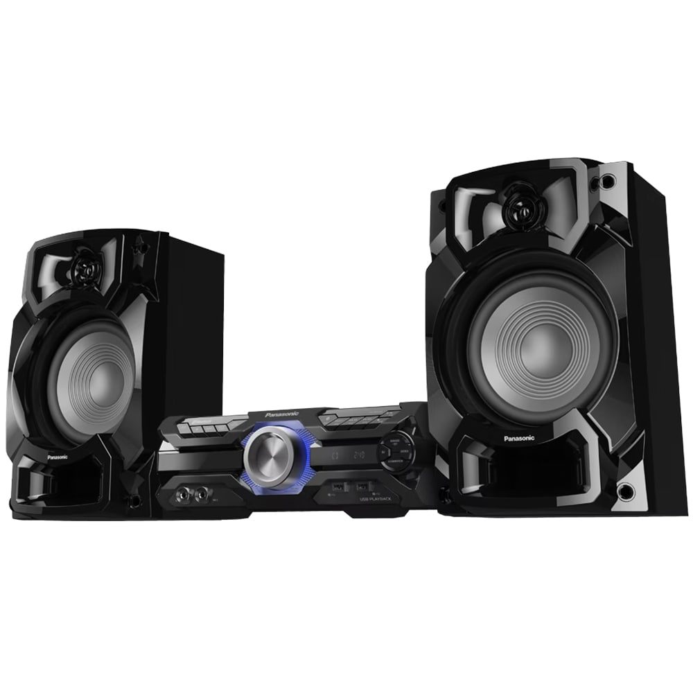 Minisistem audio PANASONIC SC-AKX520E-K, 650W, Bluetooth, USB, CD, Radio FM, Full Karaoke, negru