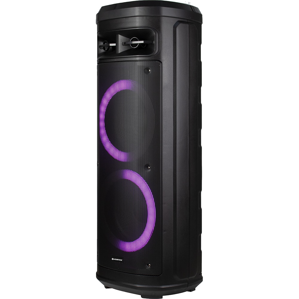 Boxa portabila VORTEX VO2616, 50W RMS, Bluetooth, Radio FM, negru