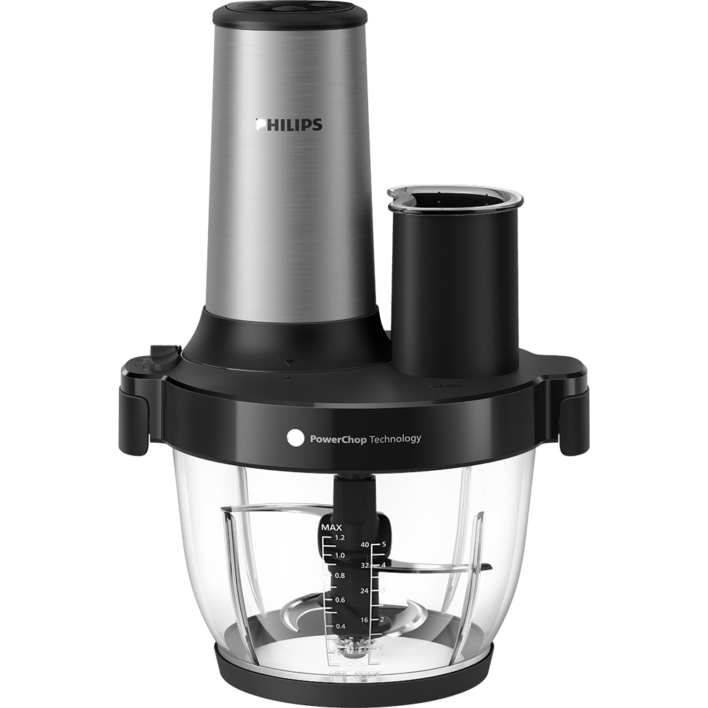 Tocator PHILIPS Seria 3000 HR1504/00, 2l, 650W, 4 trepte viteza, argintiu-negru