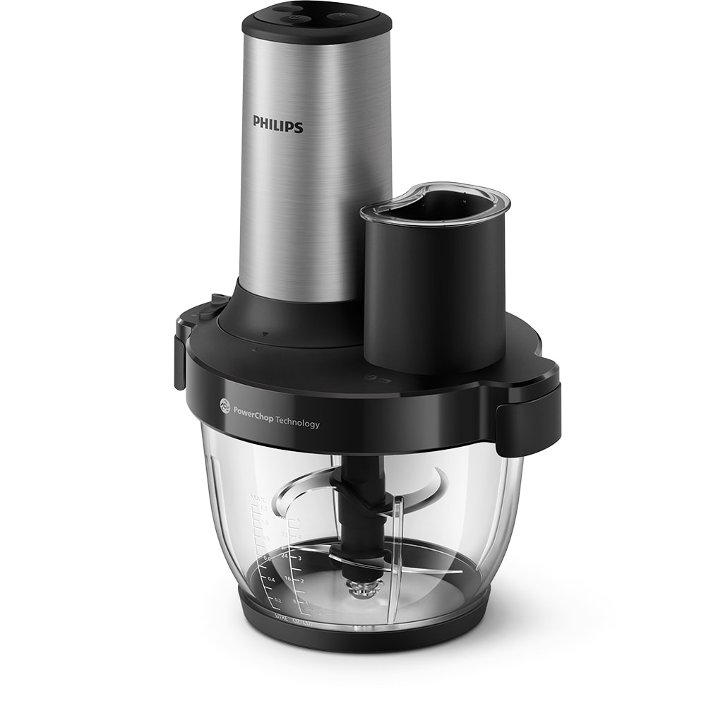 Tocator PHILIPS Seria 3000 HR1504/00, 2l, 650W, 4 trepte viteza, argintiu-negru