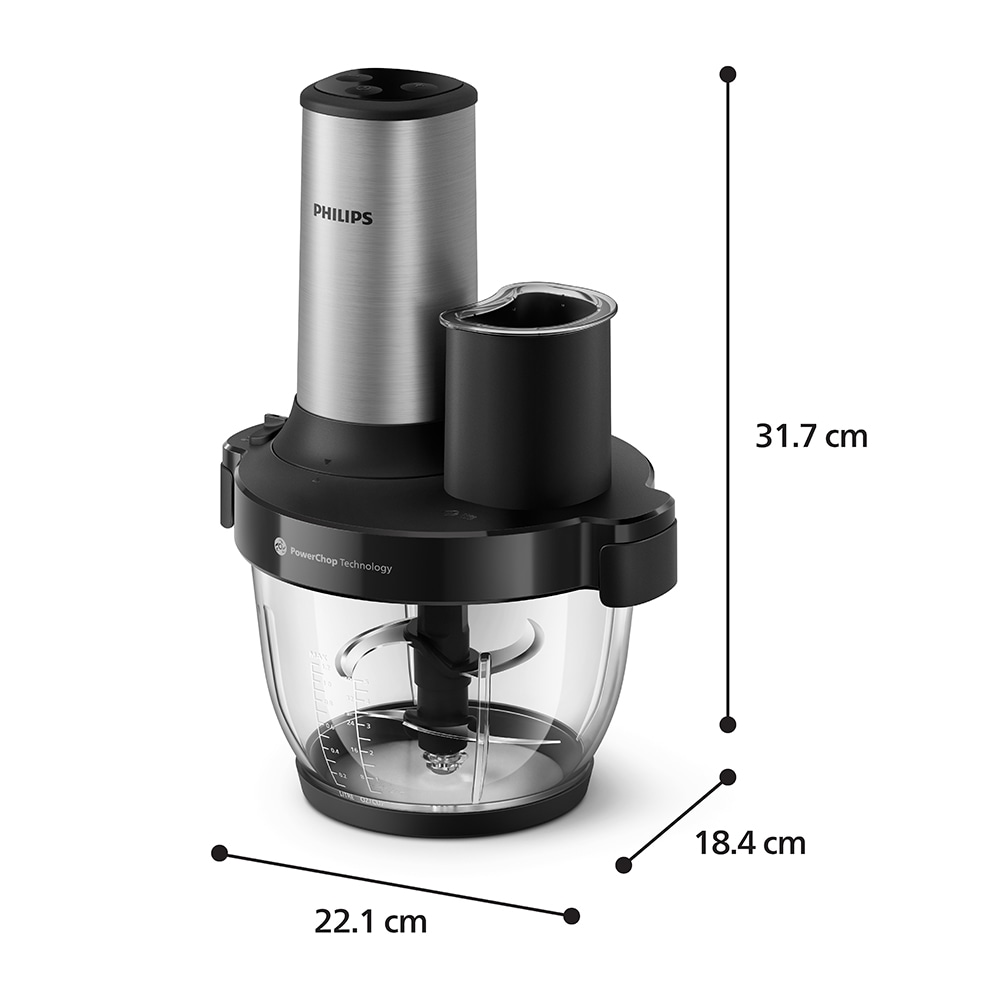Tocator PHILIPS Seria 3000 HR1504/00, 2l, 650W, 4 trepte viteza, argintiu-negru