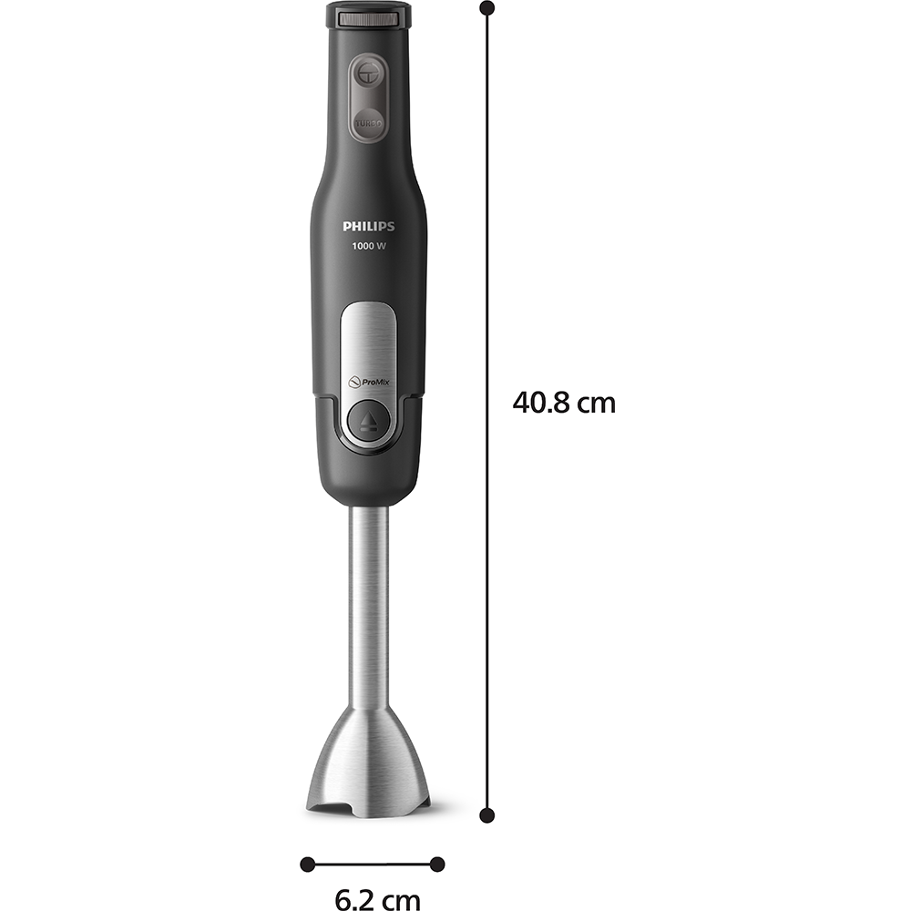 Mixer vertical PHILIPS Seria 3000 HR2561/00, 1000W, 4 trepte viteza, negru