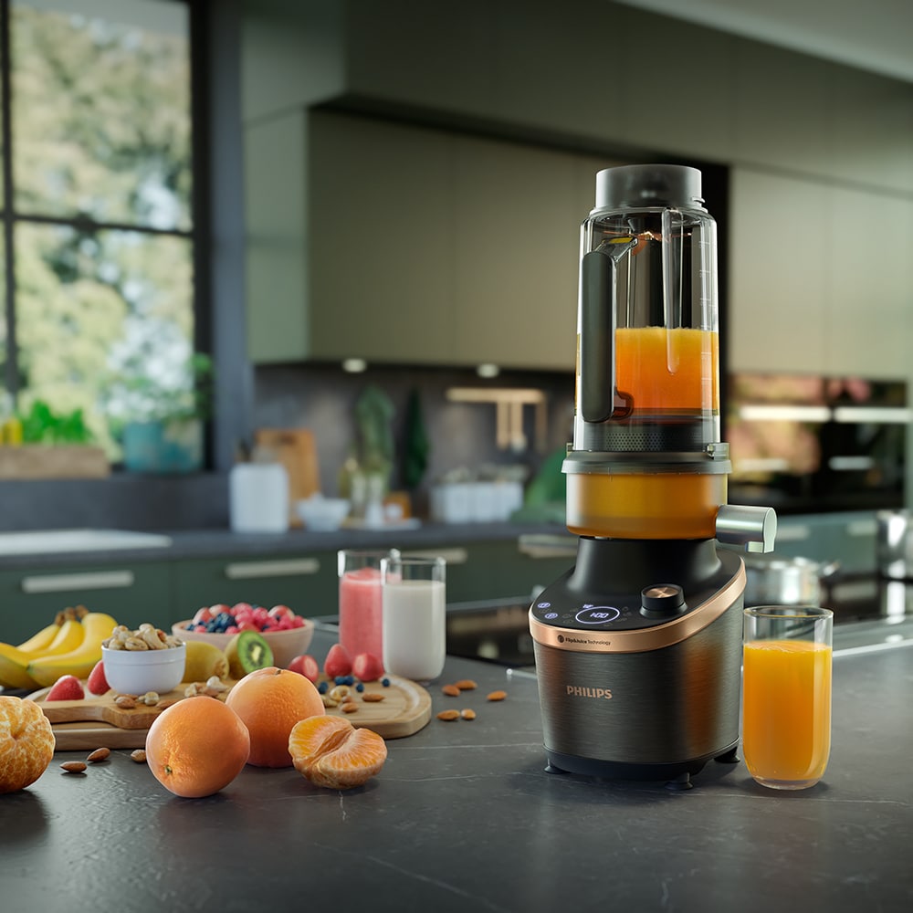 Blender PHILIPS Flip&Juice HR3770/00, 2l, 1500W, 12 trepte viteza, negru