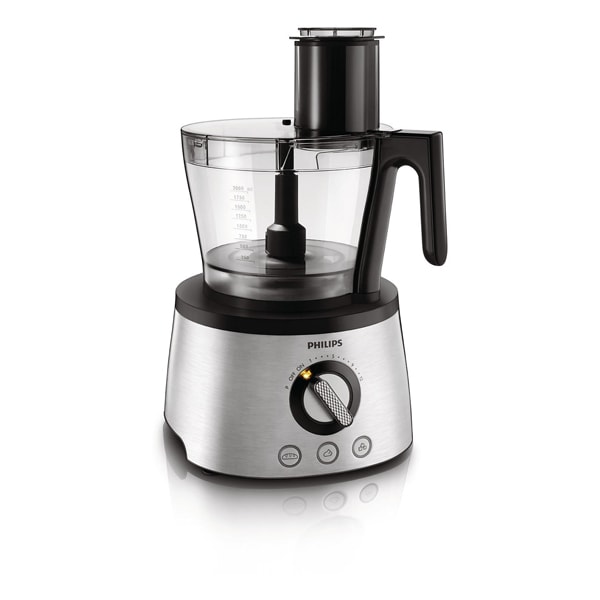 Robot de bucatarie PHILIPS Avance Collection HR7778/00, vas 3.4l, blender 2.2l, 1300W, 12 trepte viteza, argintiu-negru 