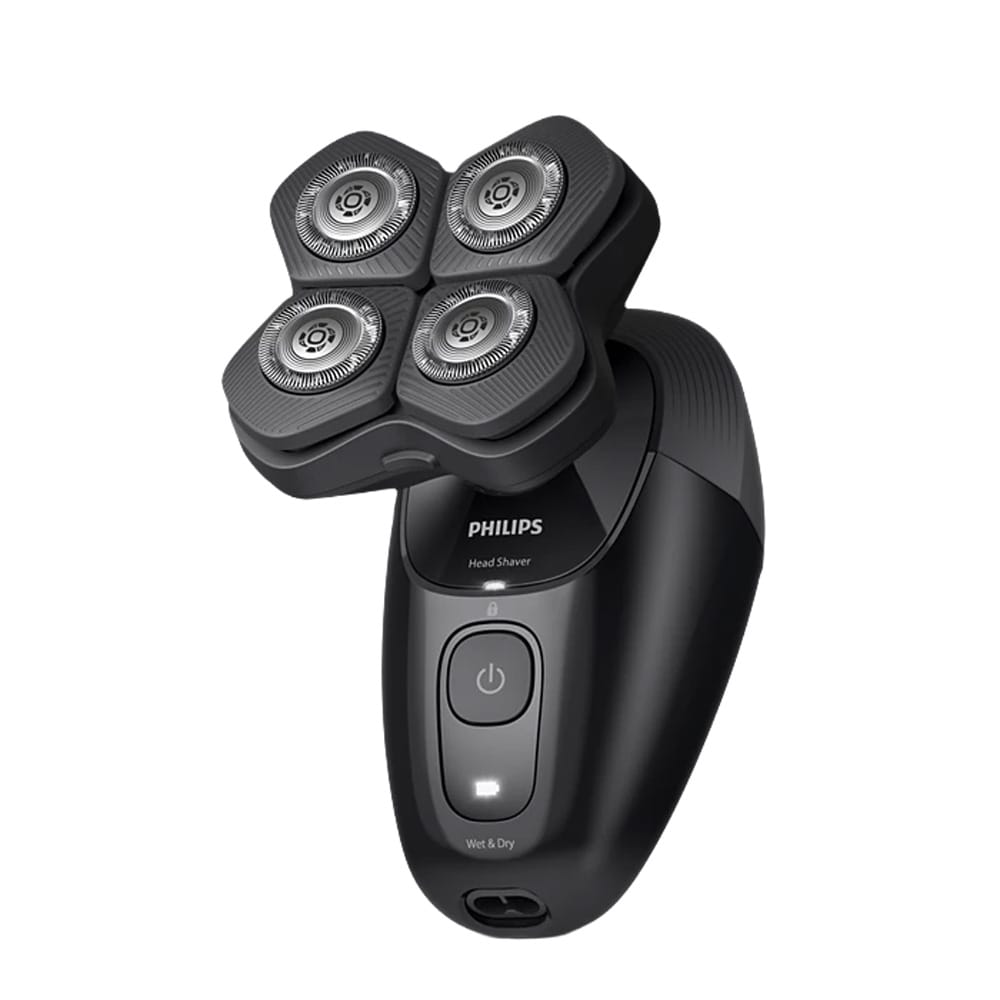 Aparat de ras pentru cap PHILIPS Pro Series 5000 HS5980/15, autonomie 60 min, 4 elemente de taiere, negru