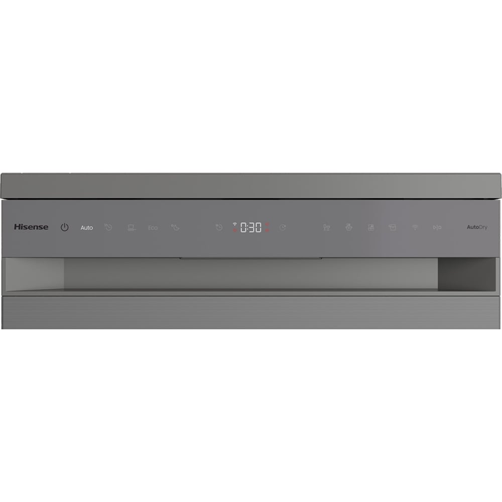 Masina de spalat vase independenta HISENSE HS693A90XAD, 16 seturi, 7 programe, 60 cm, Clasa A, Wi-Fi, gri