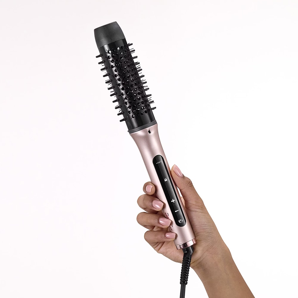 Perie termica BABYLISS Volume Boost HSB200E, 4 trepte temperatura, invelis ceramic, roz