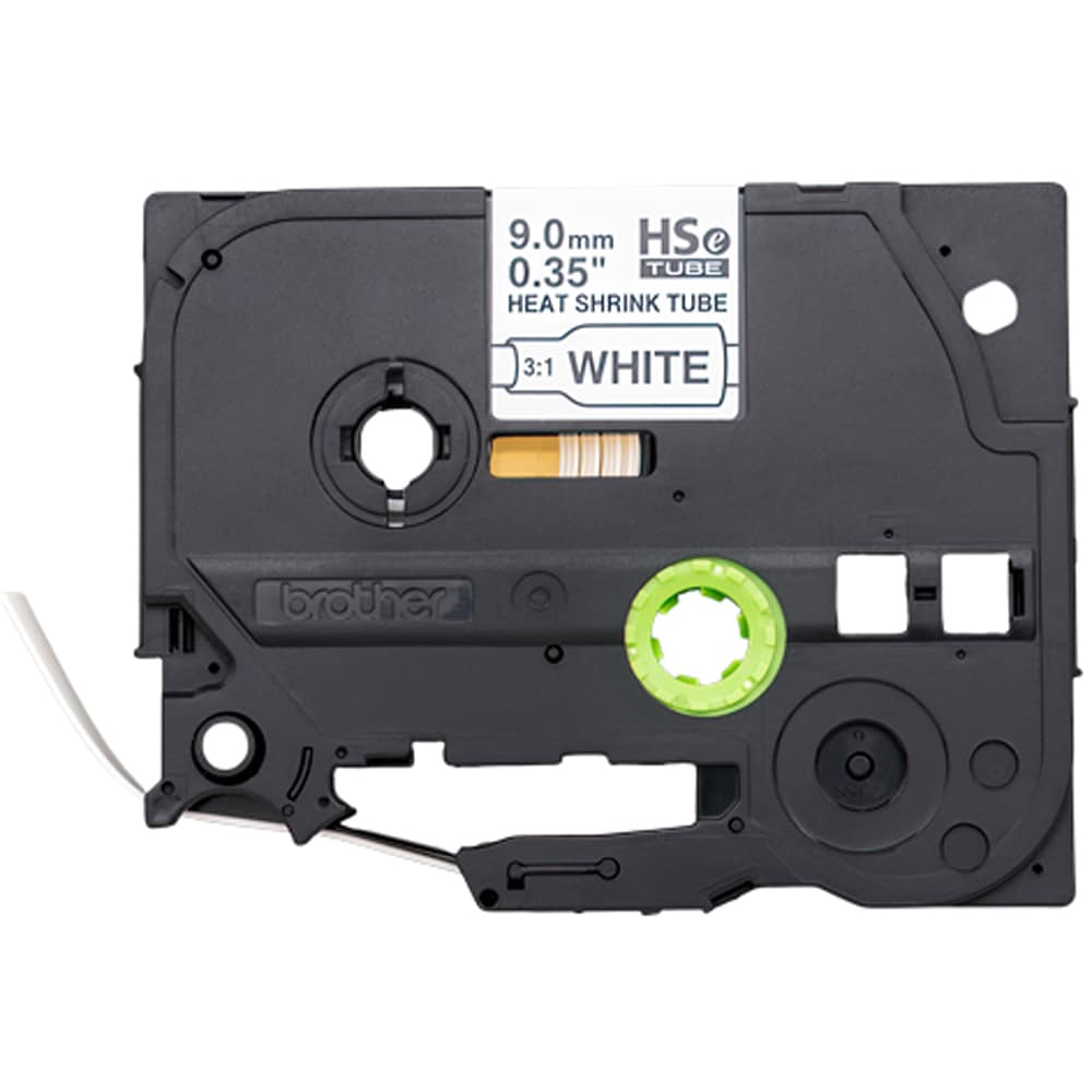Banda etichete BROTHER HSe-221E, 9 mm, 1.5 m, negru pe alb