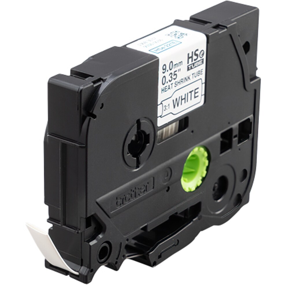 Banda etichete BROTHER HSe-221E, 9 mm, 1.5 m, negru pe alb